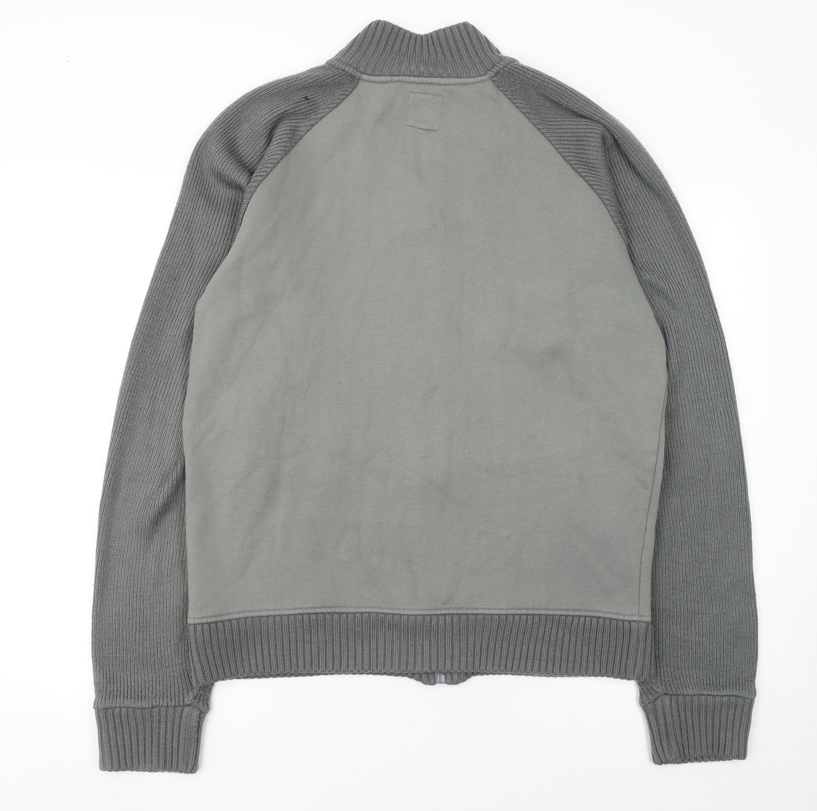 Republic Men’s Grey Full Zip Knit Jumper XL High Neck - Image 3