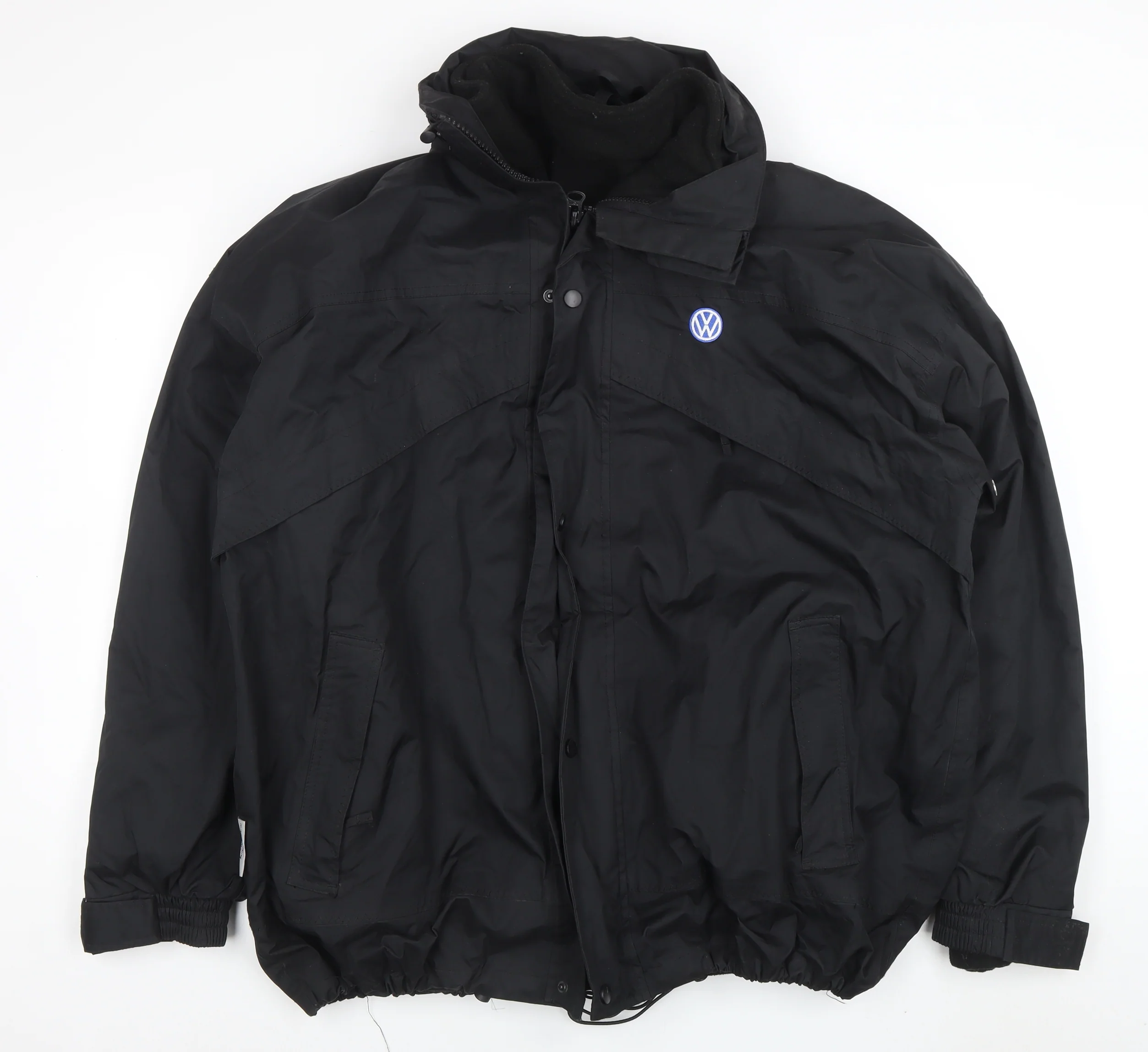 Result Mens Black XL Waterproof Parka Jacket with VW Logo