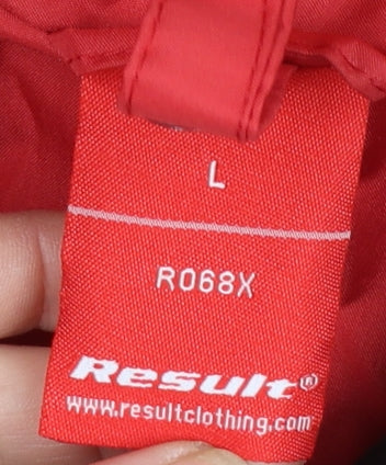Result Men's Red Waterproof Hooded Parka Jacket L - Image 6