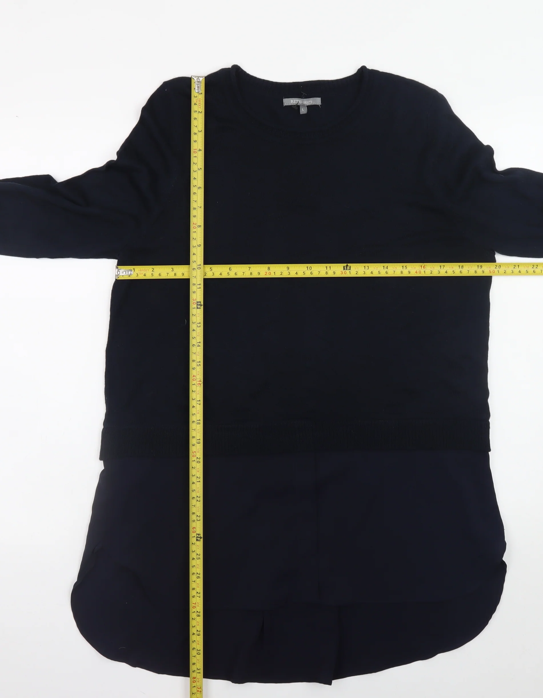 RETRO-ology Women's Black L Pullover Knit Jumper - Image 2
