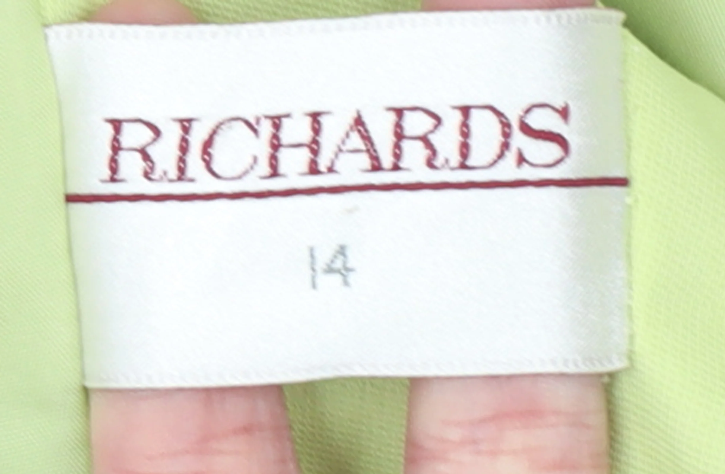 Richards Women Lime Green Short Sleeve Suit Jacket Size 14 - Image 4
