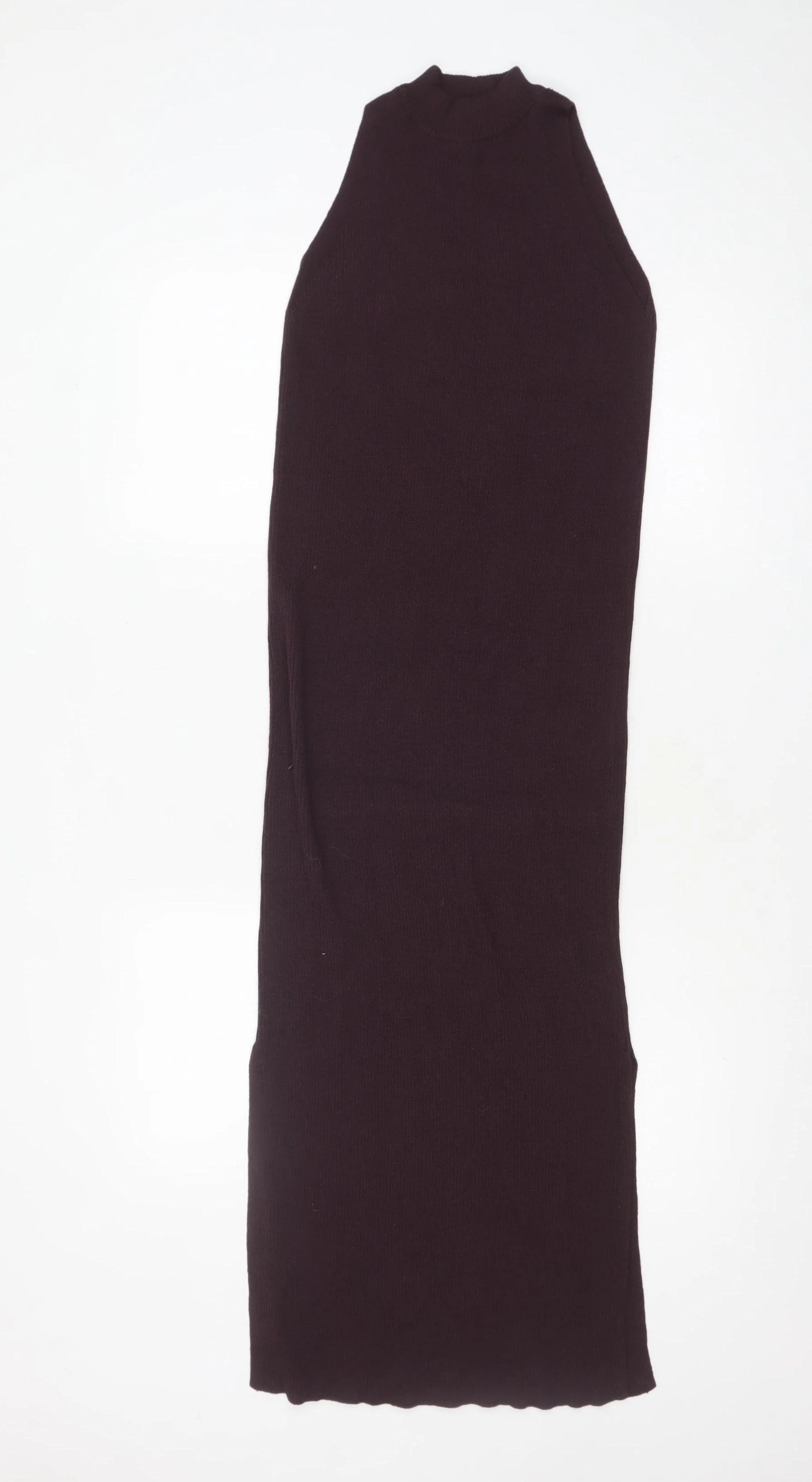River Island Women’s Brown Sleeveless Bodycon Midi Dress Size 10