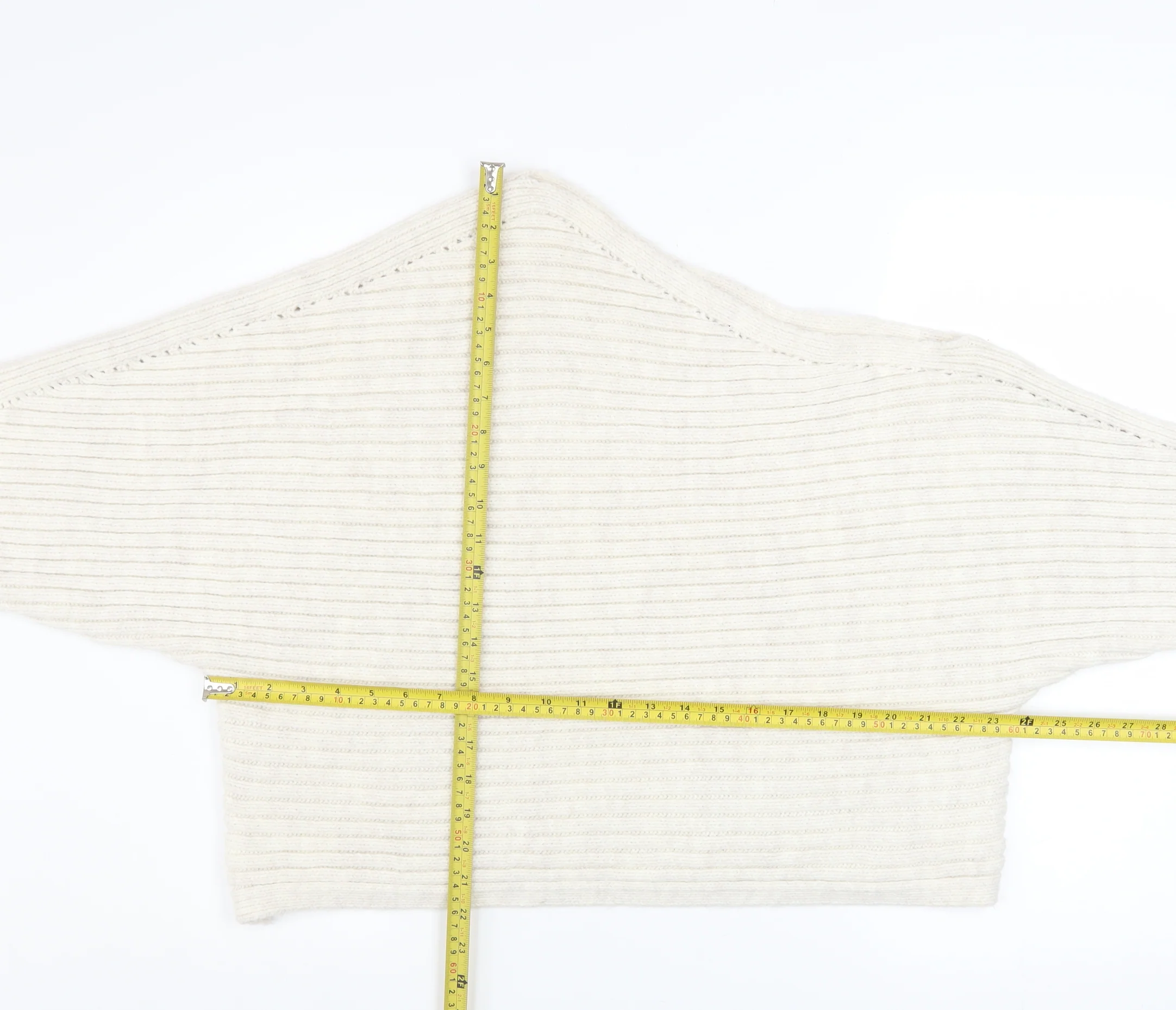 River Island Women’s Ivory Chunky Knit Dolman Jumper Size L - Image 2