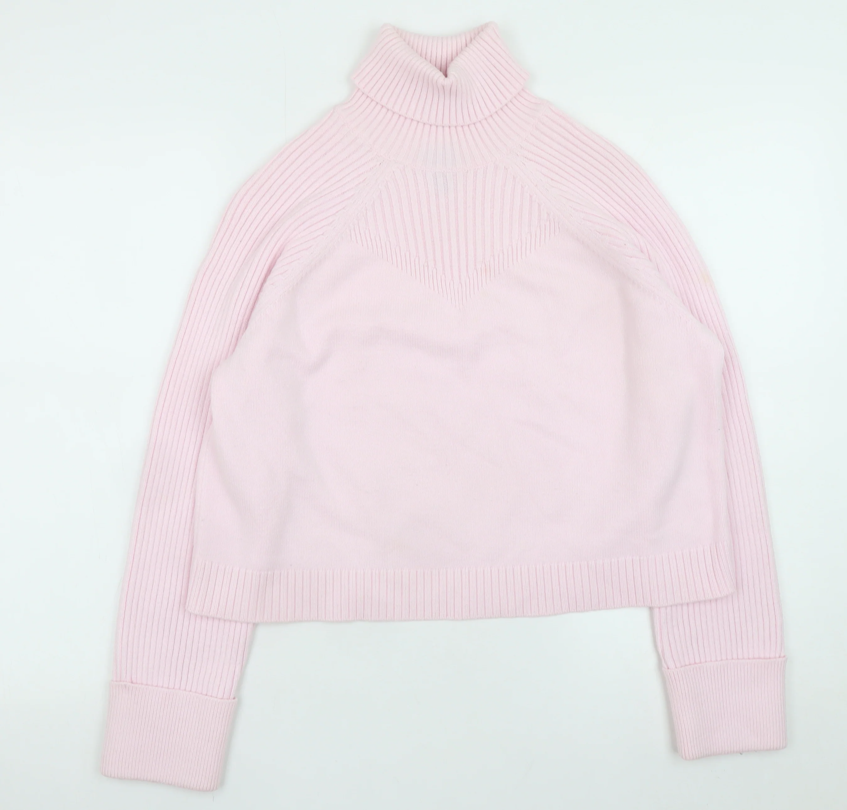 River Island Women’s Pink Roll Neck Knit Jumper Medium