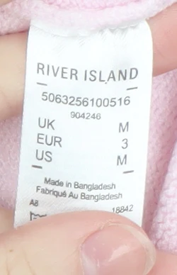 River Island Women’s Pink Roll Neck Knit Jumper Medium - Image 5