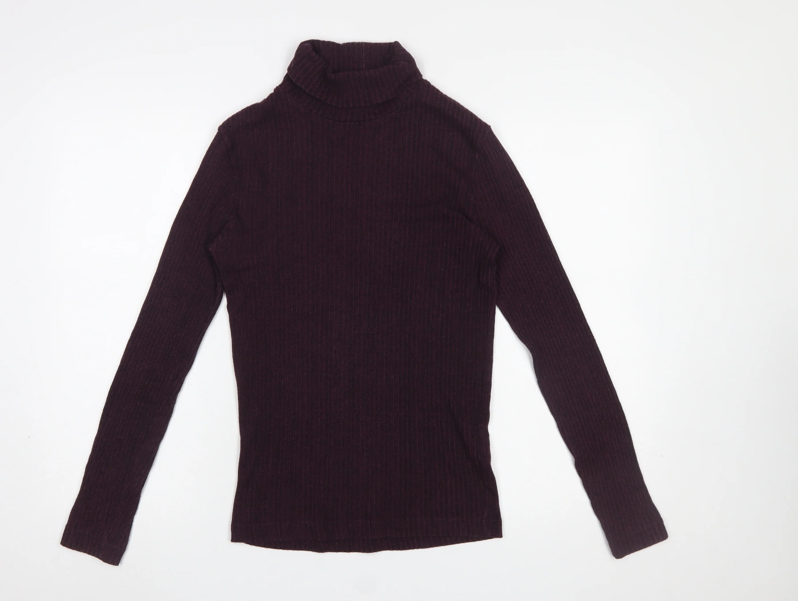 River Island Women’s Purple Roll Neck Knit Long Sleeve Top Size S
