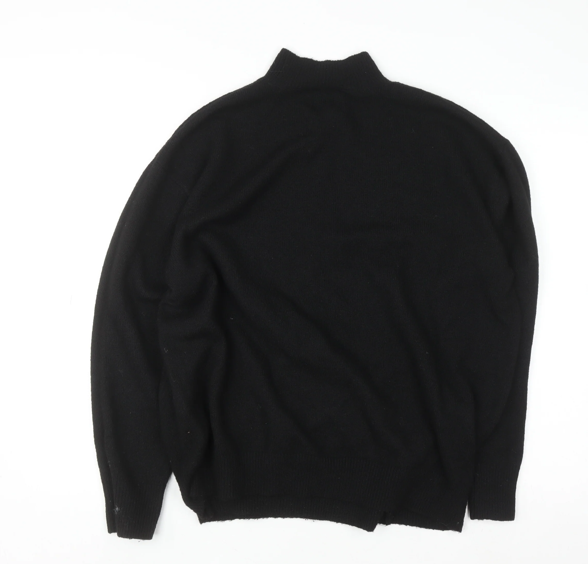 River Island Womens Black Mock Neck Long Sleeve Pullover Jumper M - Image 3