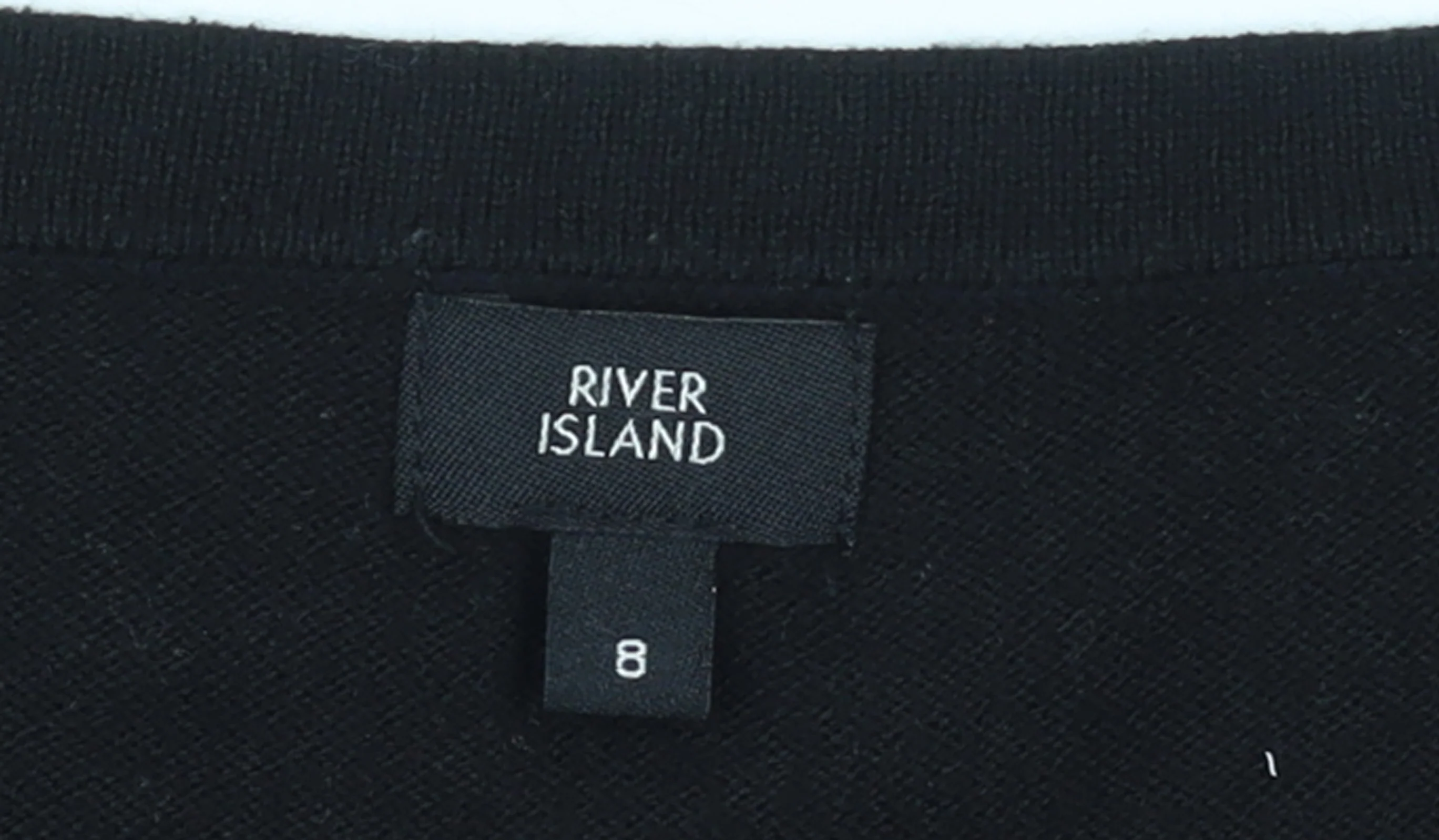 River Island Women's Black Round Neck Long Sleeve Pullover Jumper Size 8 - Image 4