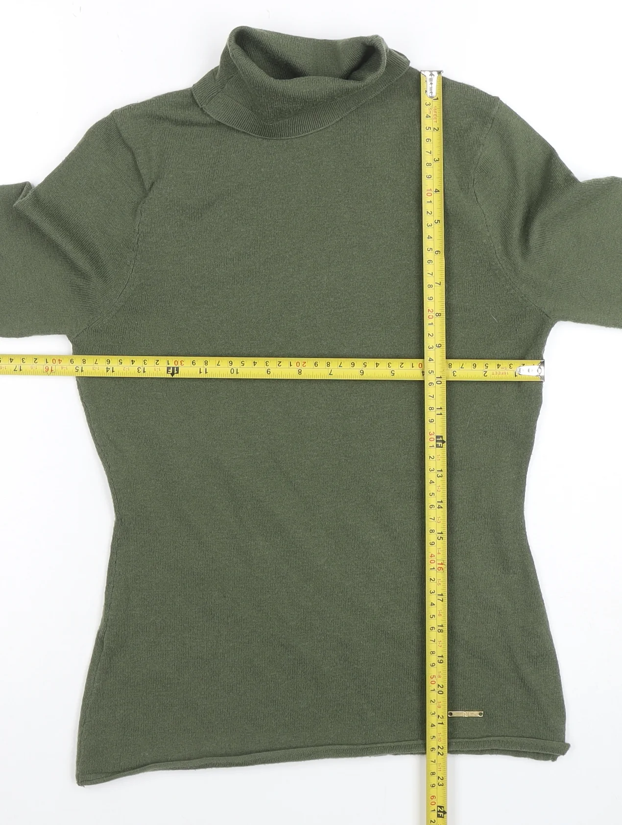 River Island Women's Green Roll Neck Long Sleeve Knit Top Size 10 - Image 2