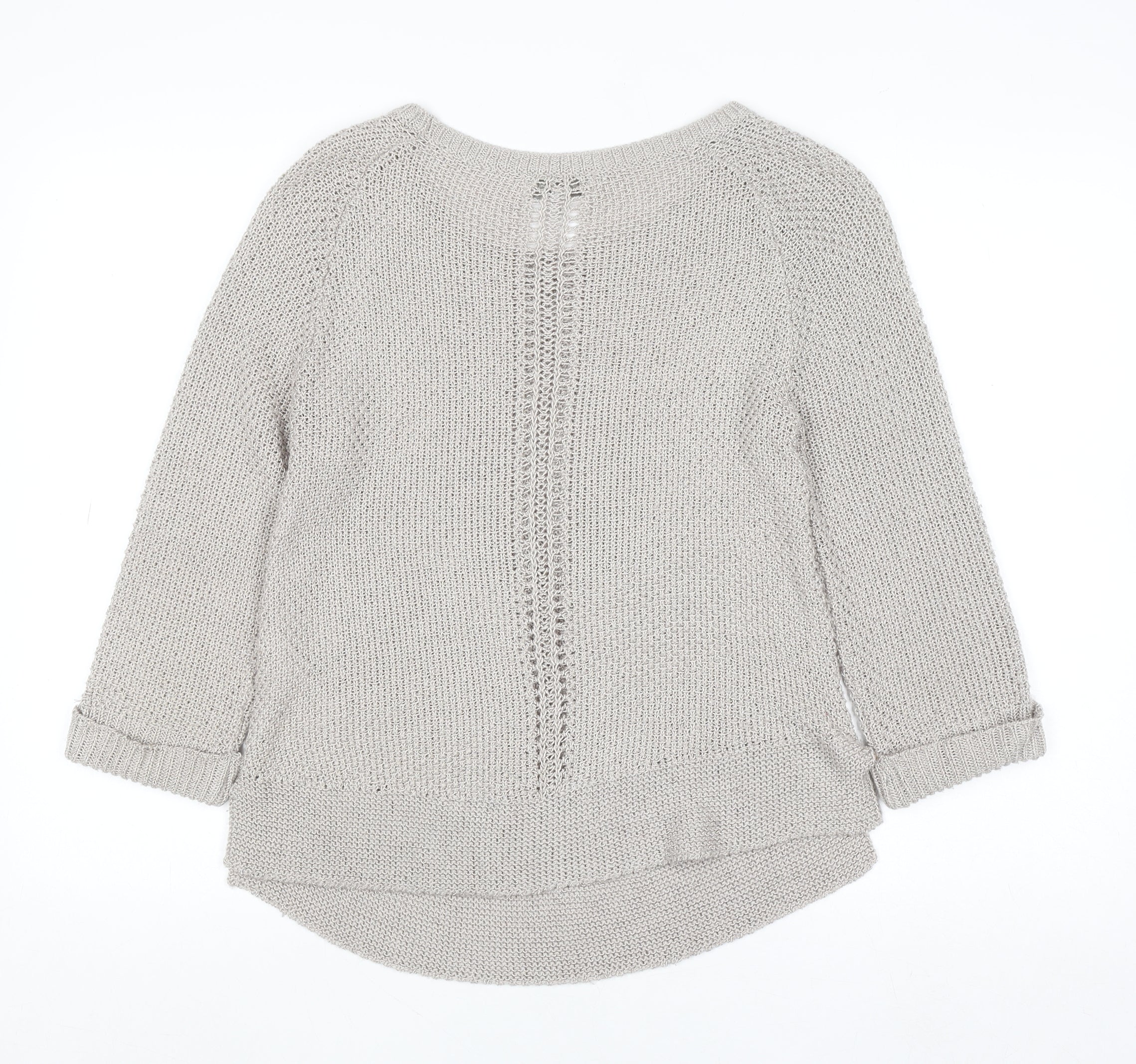 RJR John Rocha Women’s Beige Knit Jumper Size 8 Acrylic Blend - Image 3