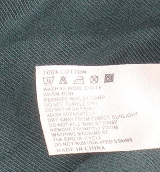Rocha John Rocha Men's Green Cotton Full Zip Jacket Size L - Image 4
