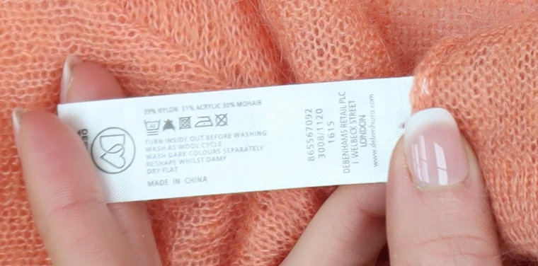 Rocha.John Rocha Women's Orange Mohair Long Sleeve Cardigan Size 12 - Image 5