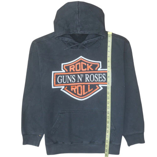 Rock @ Tees Mens Black Guns N’ Roses Pullover Hoodie M - Image 3