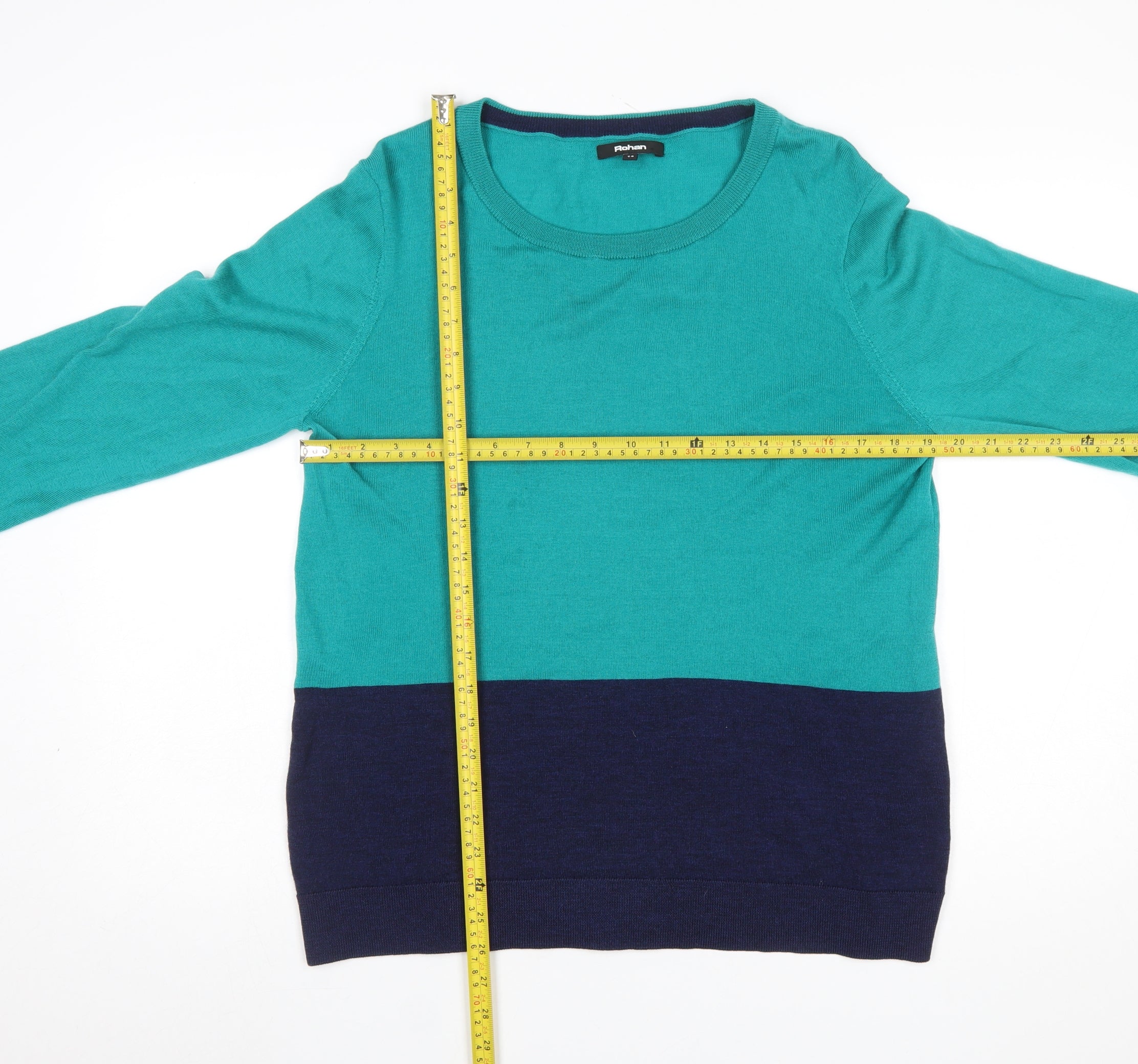 Rohan Womens Blue Size 14 Crew Neck Long Sleeve Pullover Jumper - Image 2