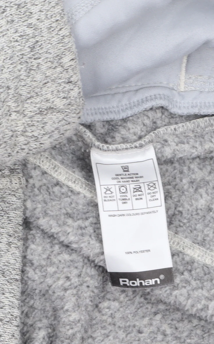 Rohan Women's Grey Fleece Button Jacket Size S Outdoor Casual - Image 4