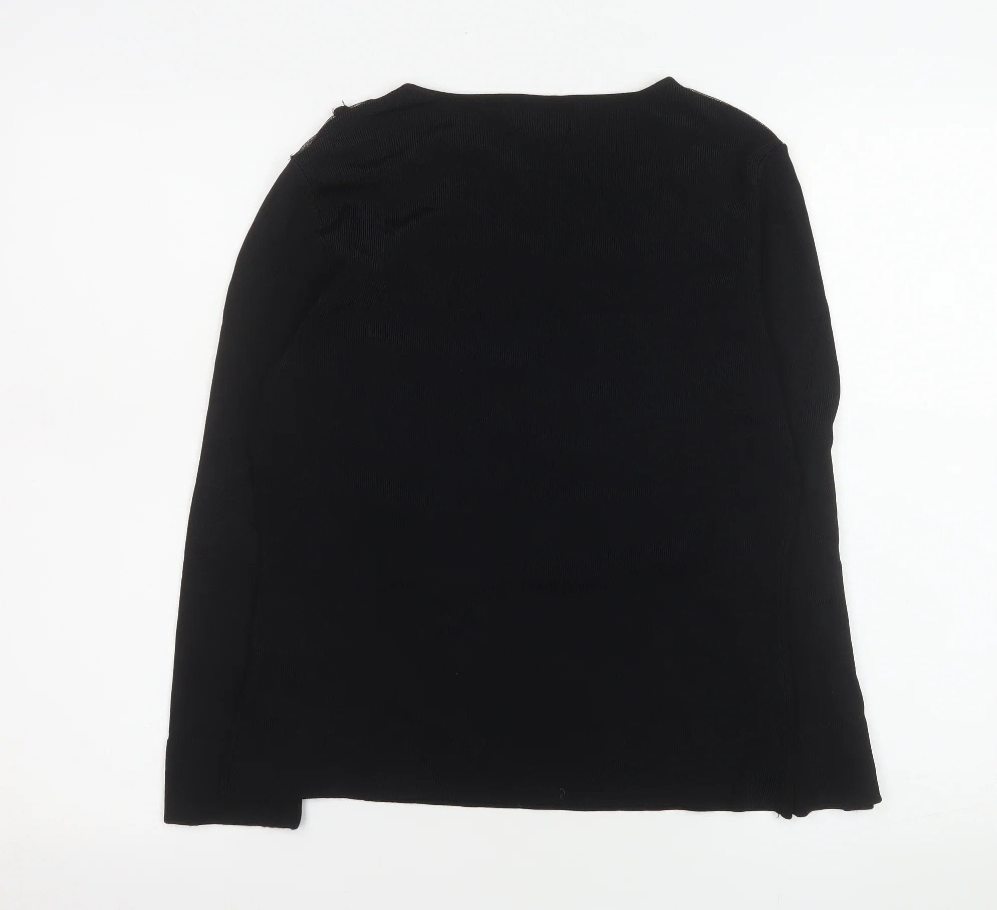 Roman Originals Womens Black Beaded Long Sleeve Blouse S - Image 3