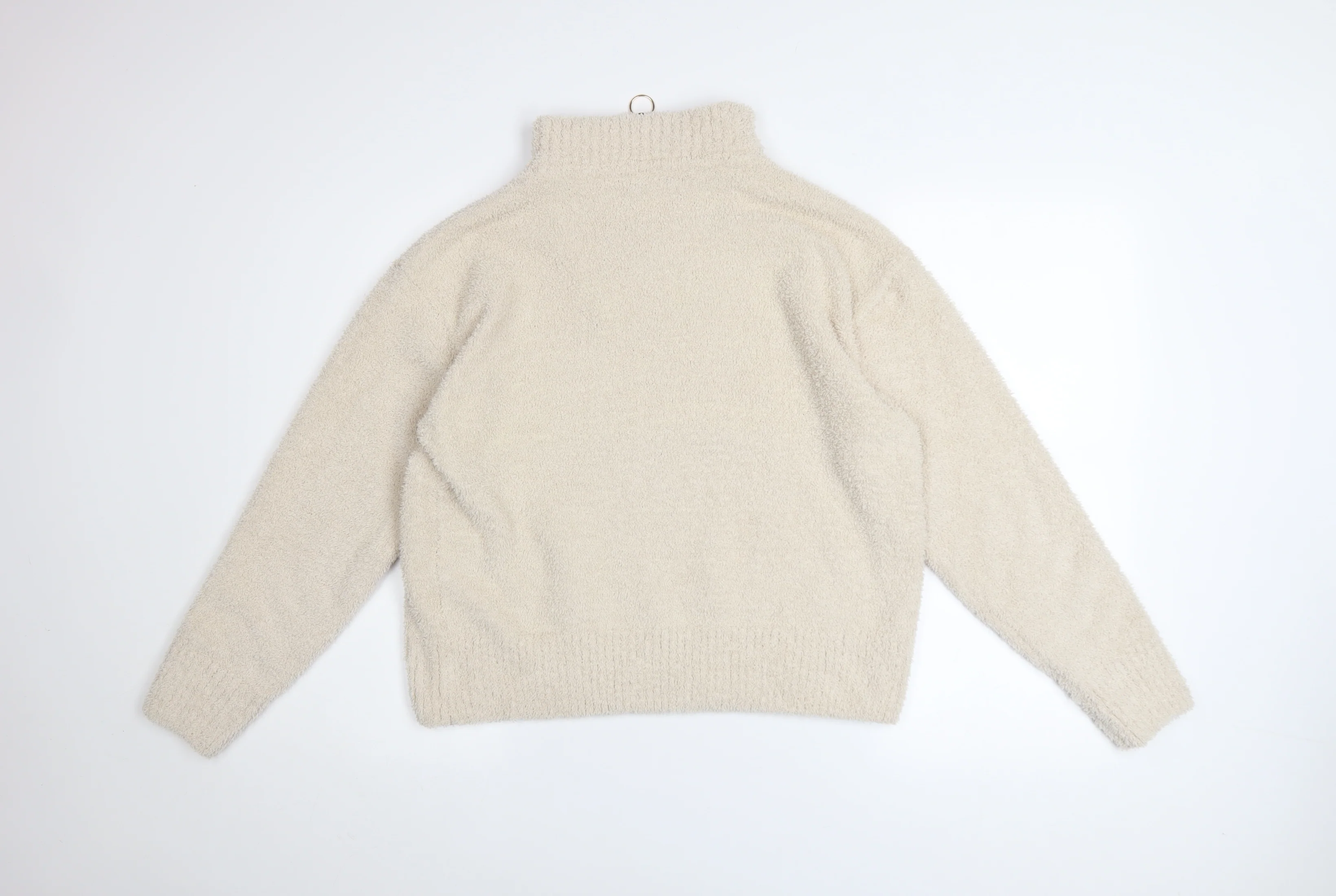 Roman Women Beige 1/4 Zip High Neck Pullover Sweater Size 16 - Image 3