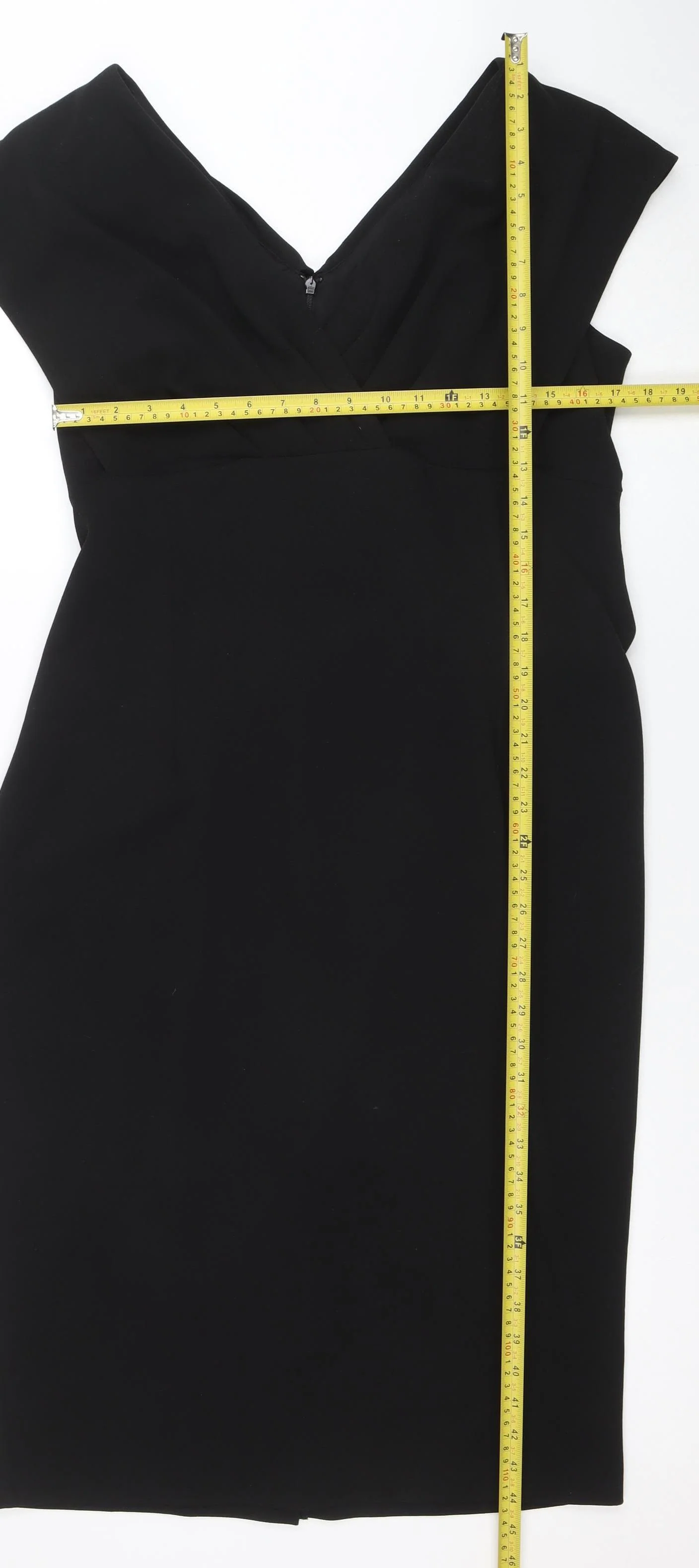 Roman Women’s Black Off Shoulder Bodycon Dress Size 18 - Image 2