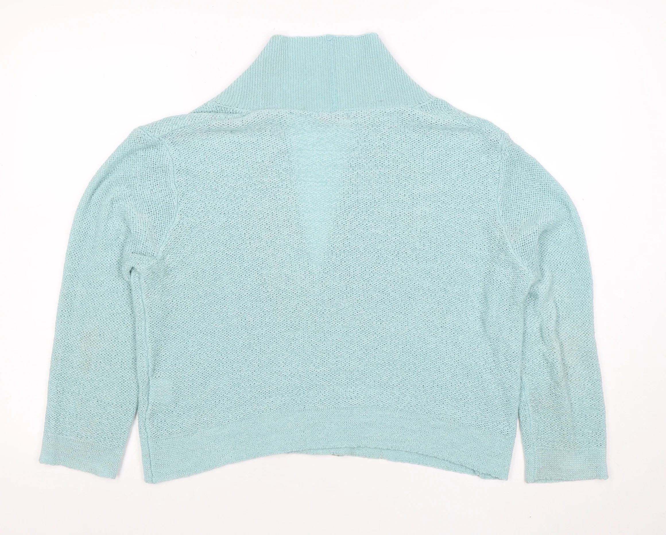 Roman Women’s Blue Knit Open Front Cardigan Size 18 - Image 3