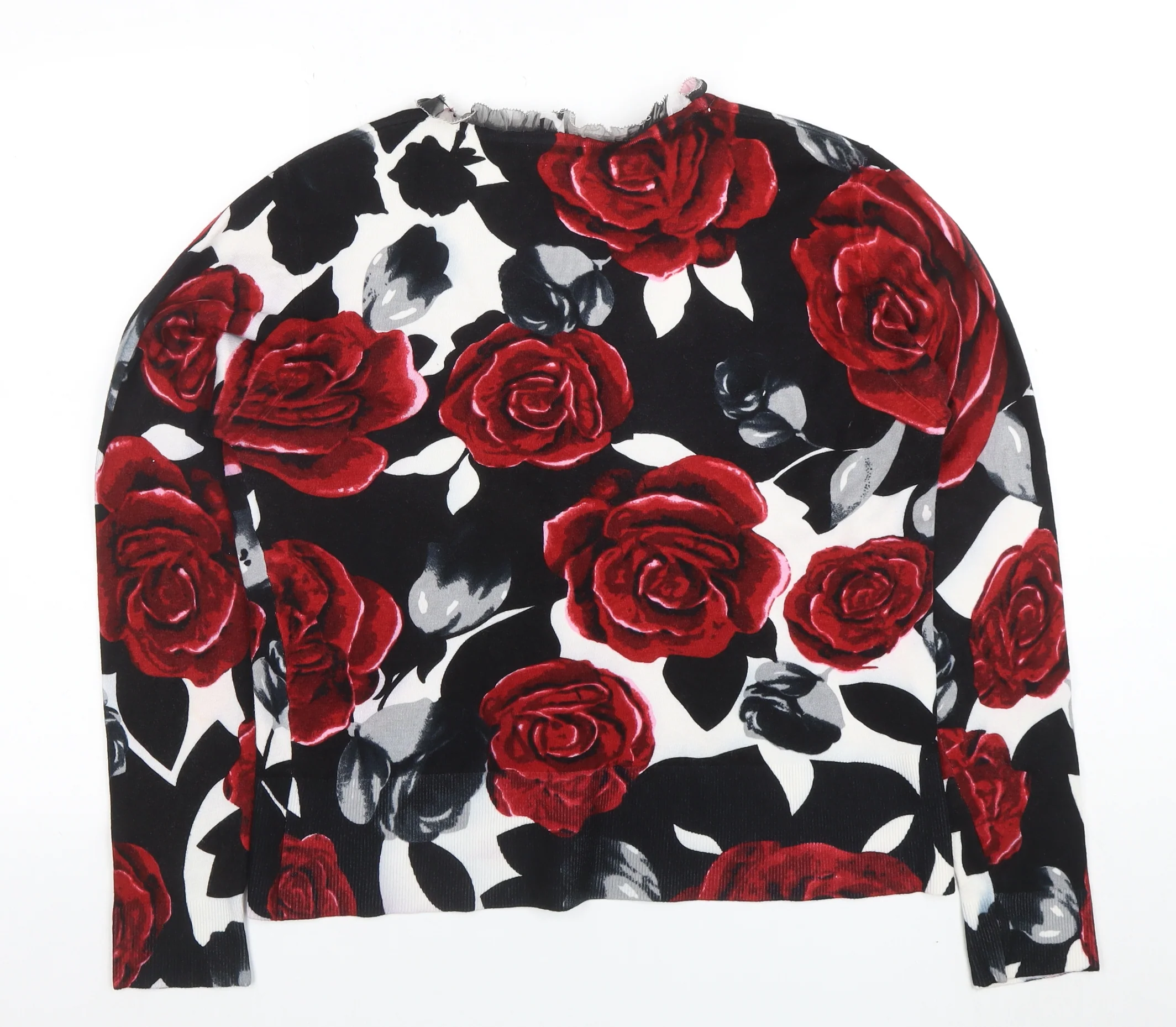 Roman Women’s Multicoloured Floral V-Neck Cardigan Size 20 - Image 3