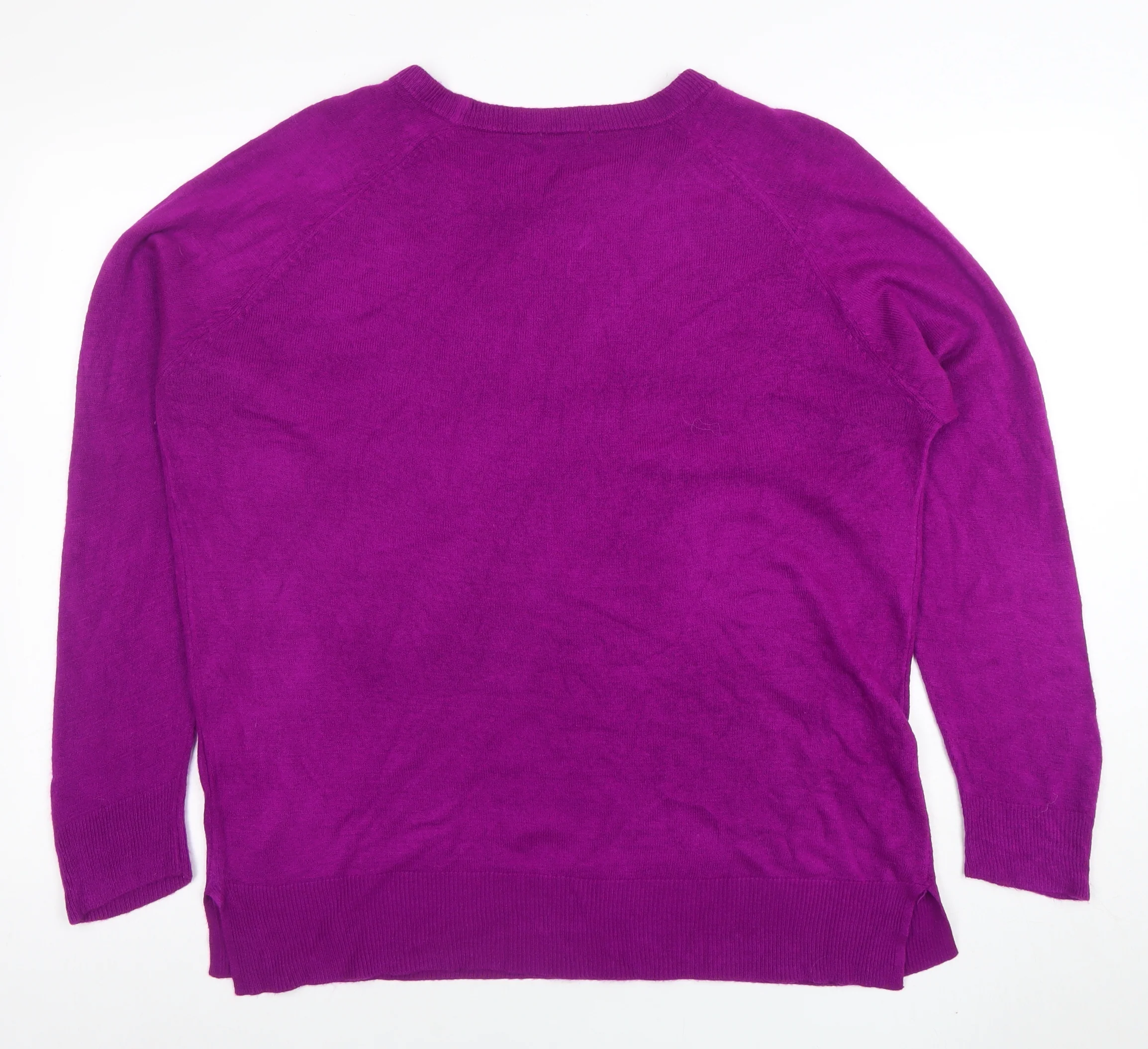 Roman Women’s Purple Acrylic Crew Neck Jumper Size 20 - Image 3