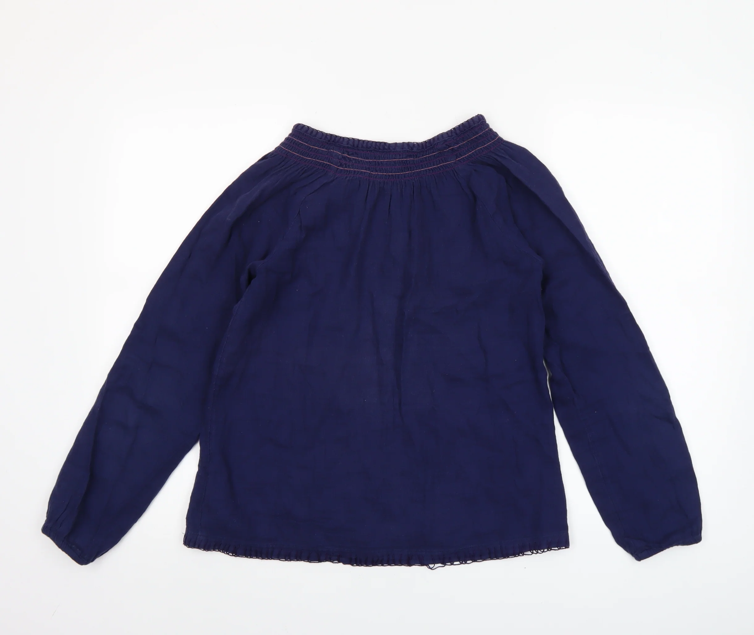 Roxy Girls Blue Cotton Long Sleeve Tunic Blouse Size 16 Years - Image 3