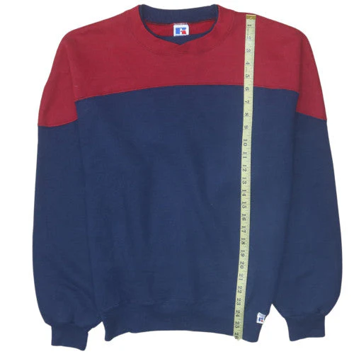 Russell Athletic Men's Blue Red Pullover Sweatshirt Size L Vintage - Image 2
