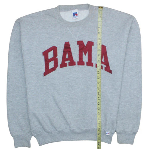 Russell Athletic Womens Grey BAMA Crew Neck Pullover Sweatshirt Size M - Image 3