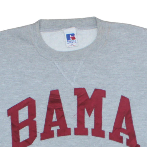 Russell Athletic Womens Grey BAMA Crew Neck Pullover Sweatshirt Size M - Image 6