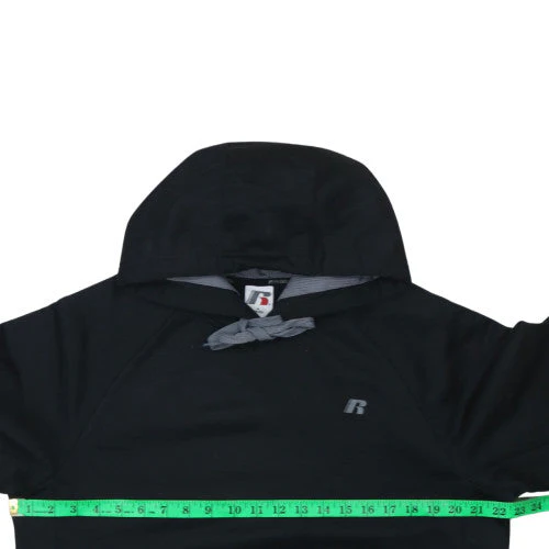 Russell Men's Black Pullover Hoodie Size M Athletic Fleece - Image 2