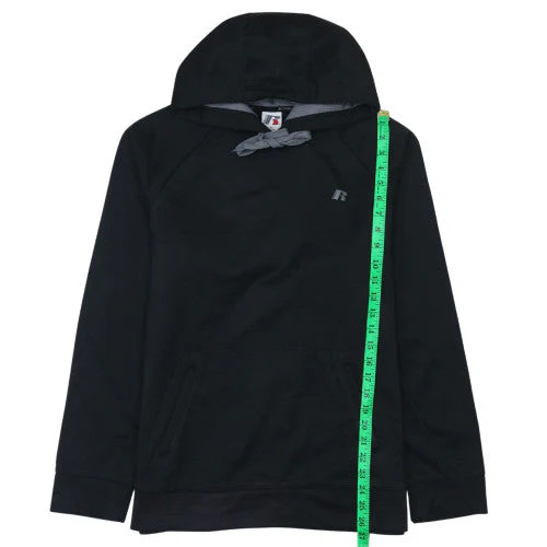Russell Men's Black Pullover Hoodie Size M Athletic Fleece - Image 3