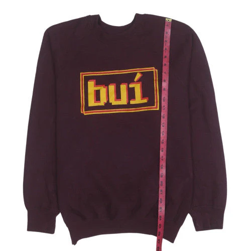 Russell Women Burgundy Crew Neck Pullover Sweatshirt M - Image 3