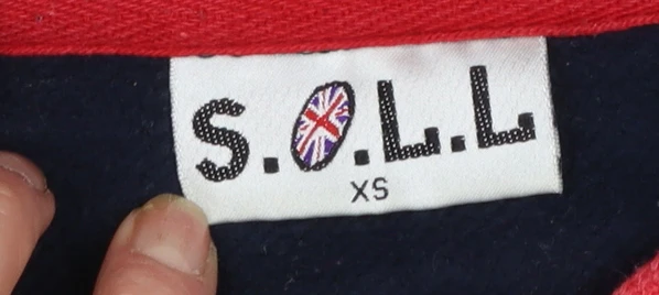 S.O.L.L. Womens Navy London England Hoodie XS Pullover Fleece - Image 4