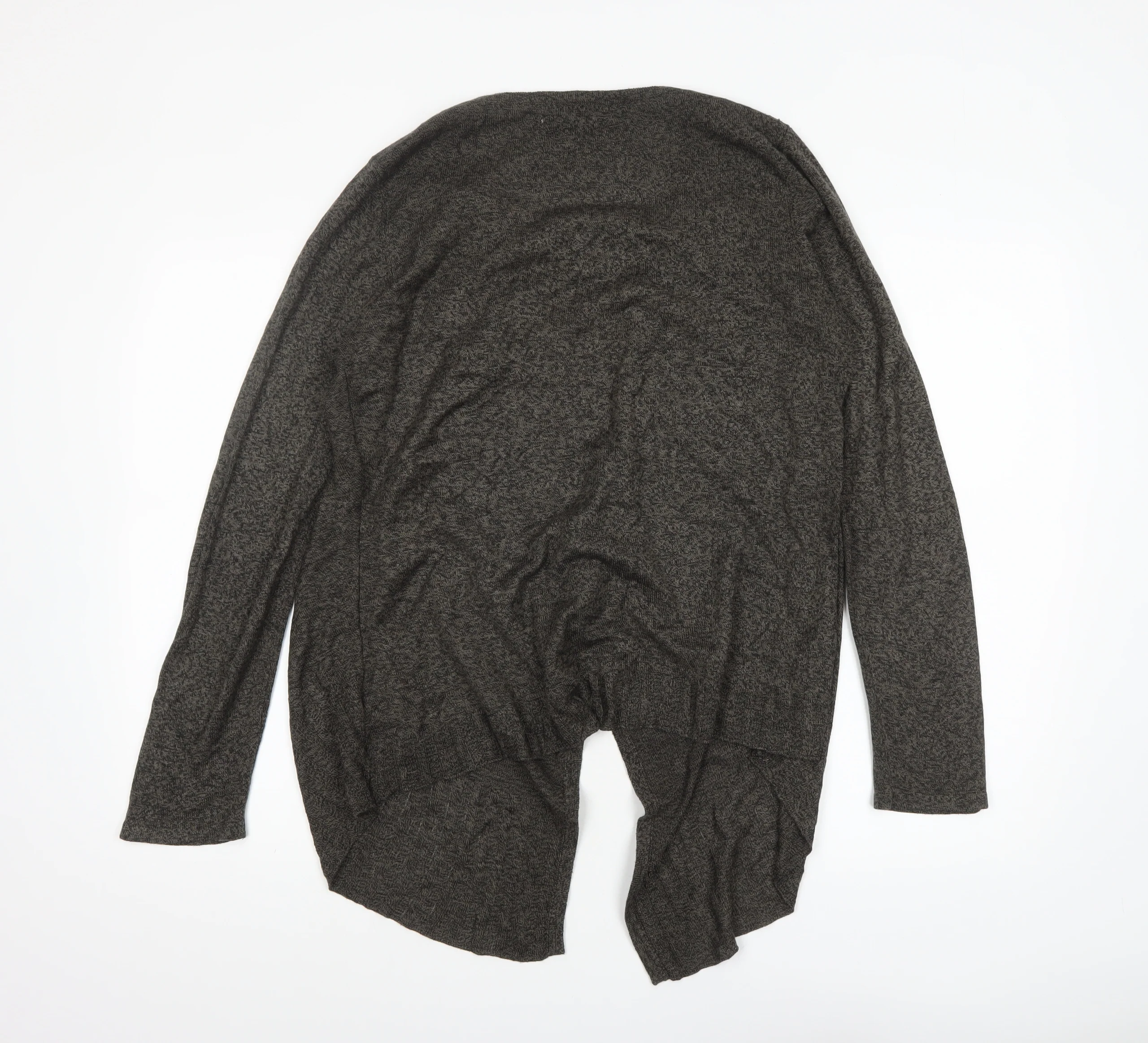 Sag Harbor Women's Grey Knit Open Cardigan Size M - Image 3