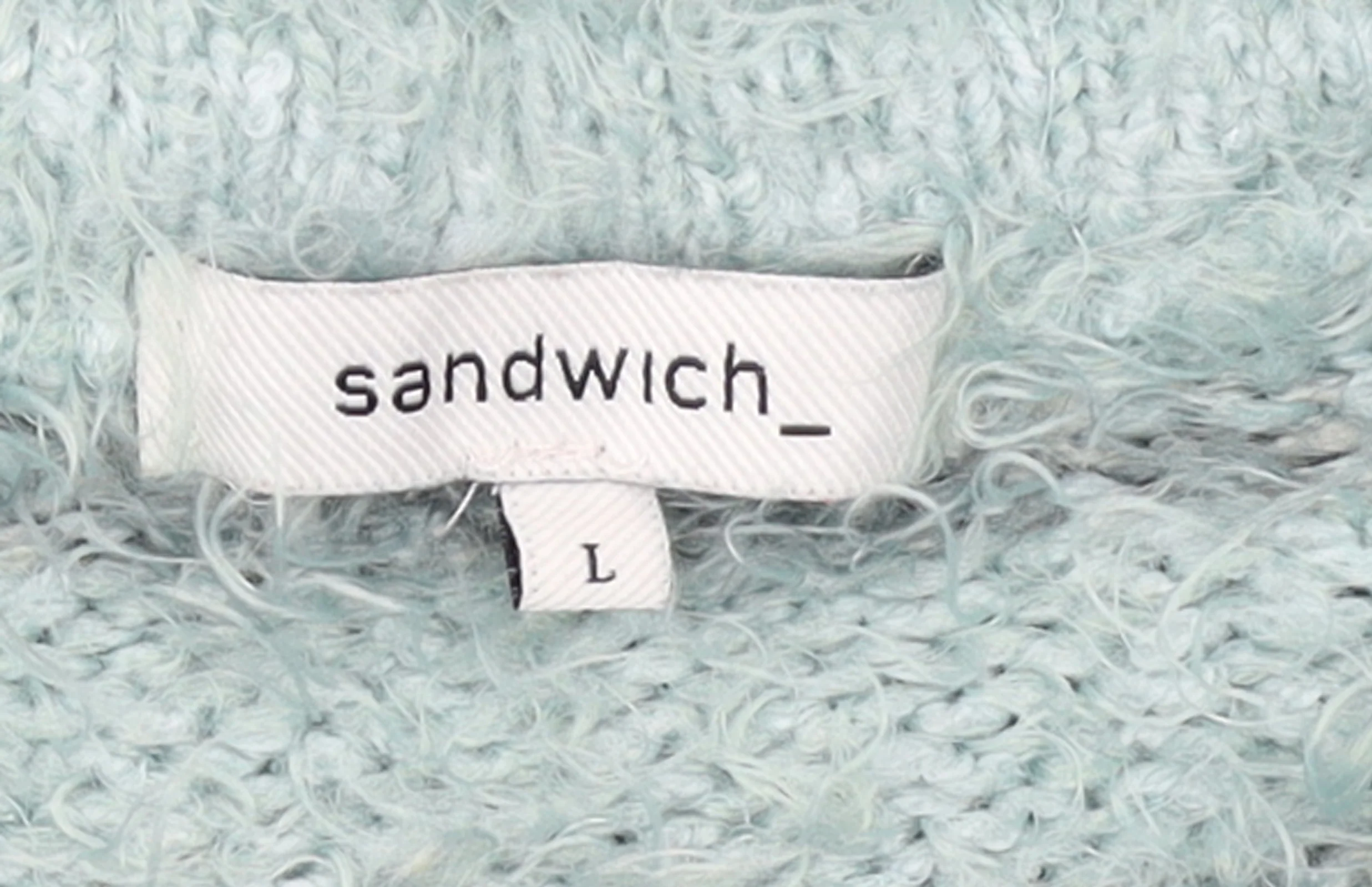 Sandwich Womens Blue Striped Chunky Knit Pullover Jumper Size L - Image 4