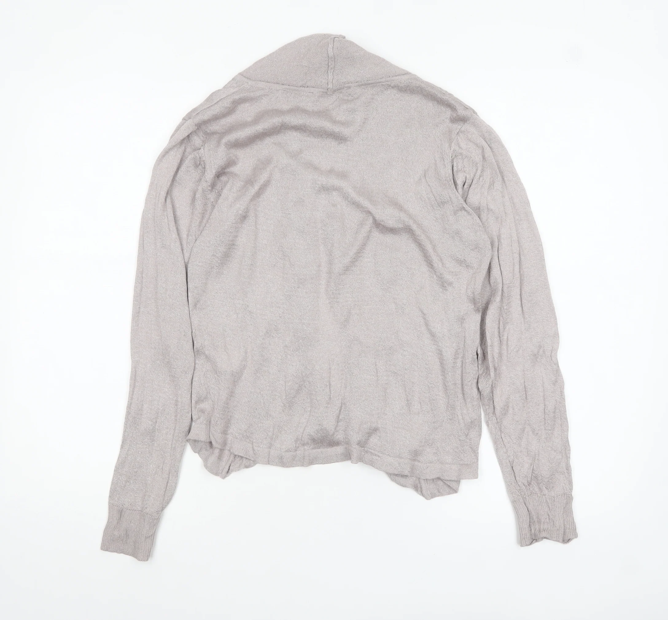 Sandwich Womens Grey Open Knit Long Sleeve Cardigan M - Image 3