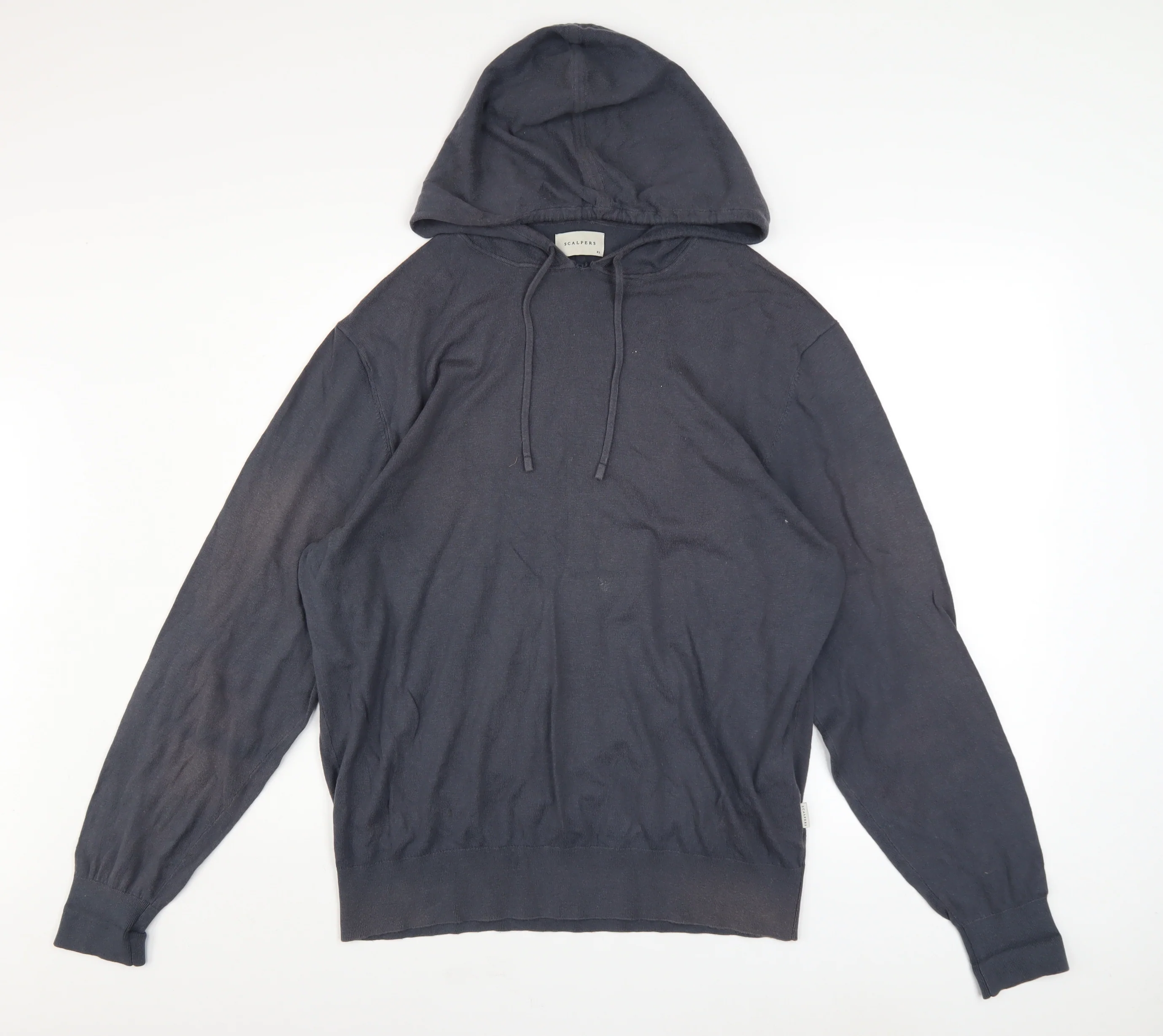 Scalpers Men’s Black XL Pullover Cotton Hoodie