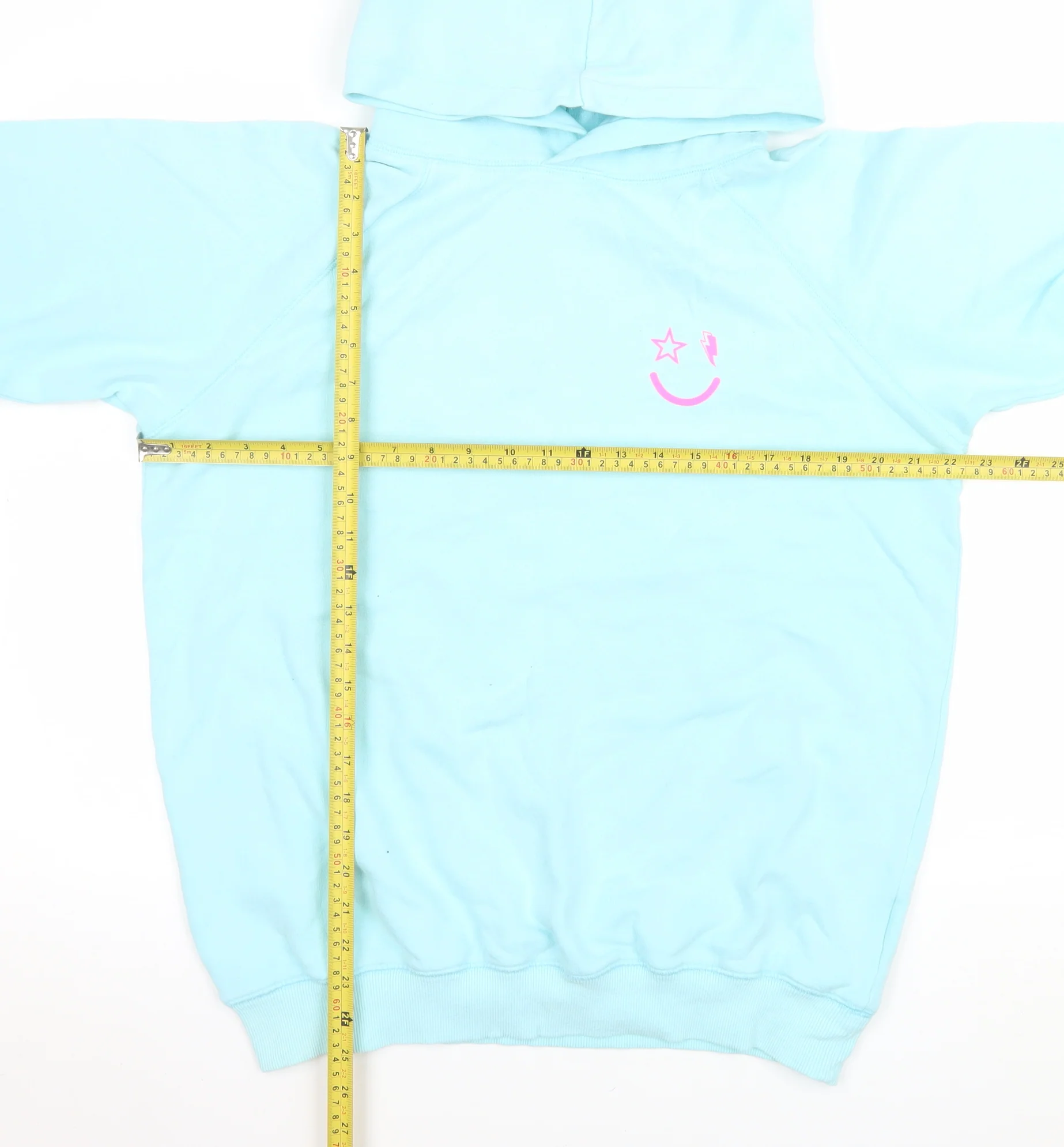 Scamp & Dude Men's Blue Pullover Hoodie L Graphic Cotton - Image 2