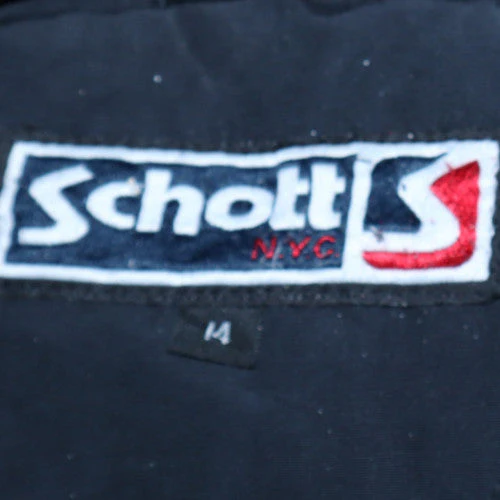 Schott NYC Men's Black Hooded Parka Jacket Size L Waterproof Lined - Image 5