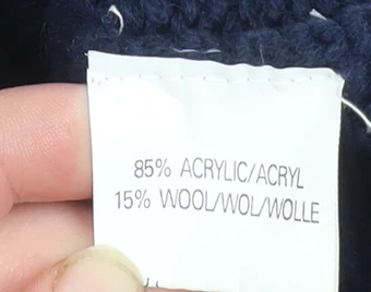 Scotch & Soda Men's Blue Wool Blend Crew Neck Jumper Size L - Image 5