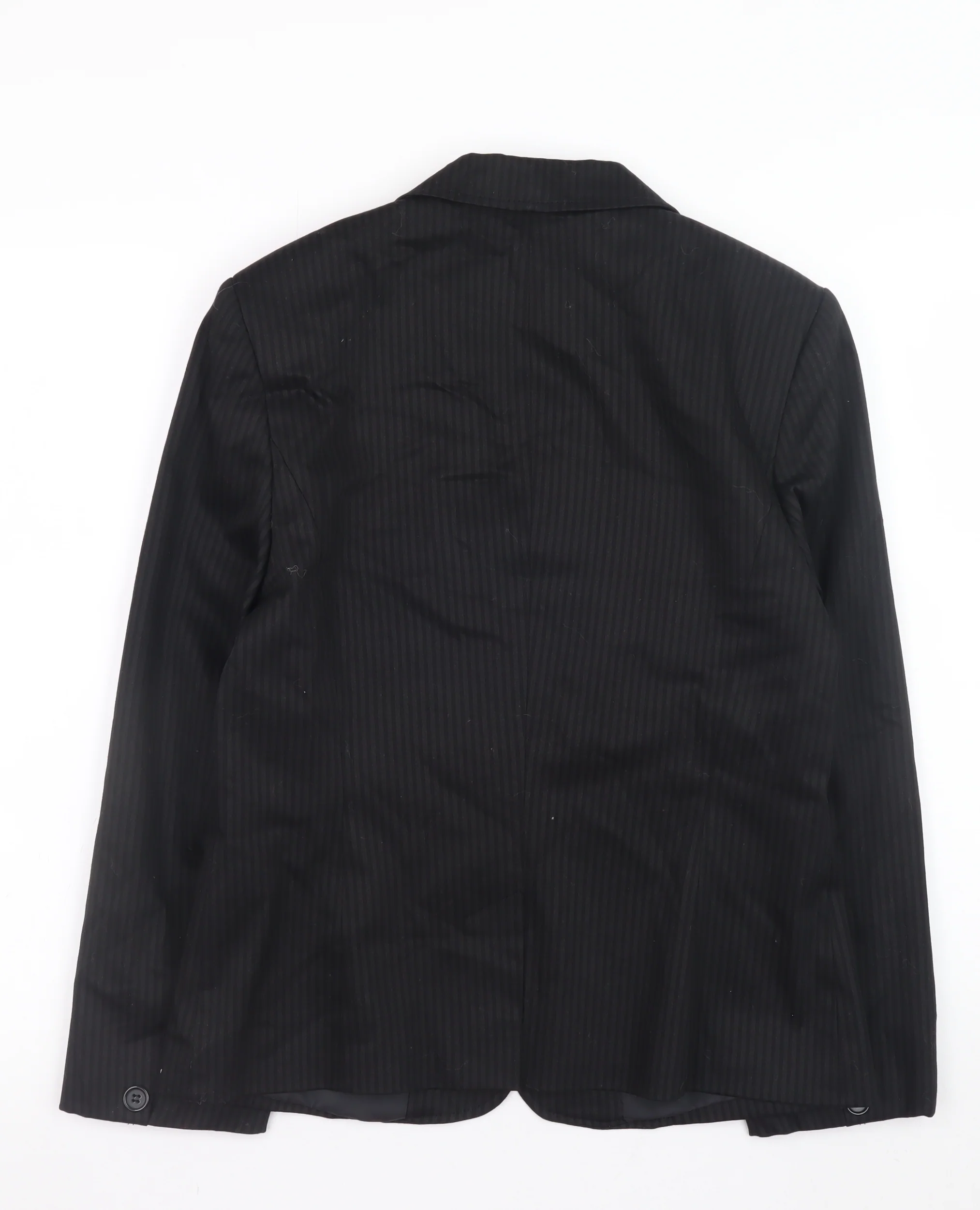 Select Women’s Black Pinstripe Blazer Size 12 Classic Business Jacket - Image 3
