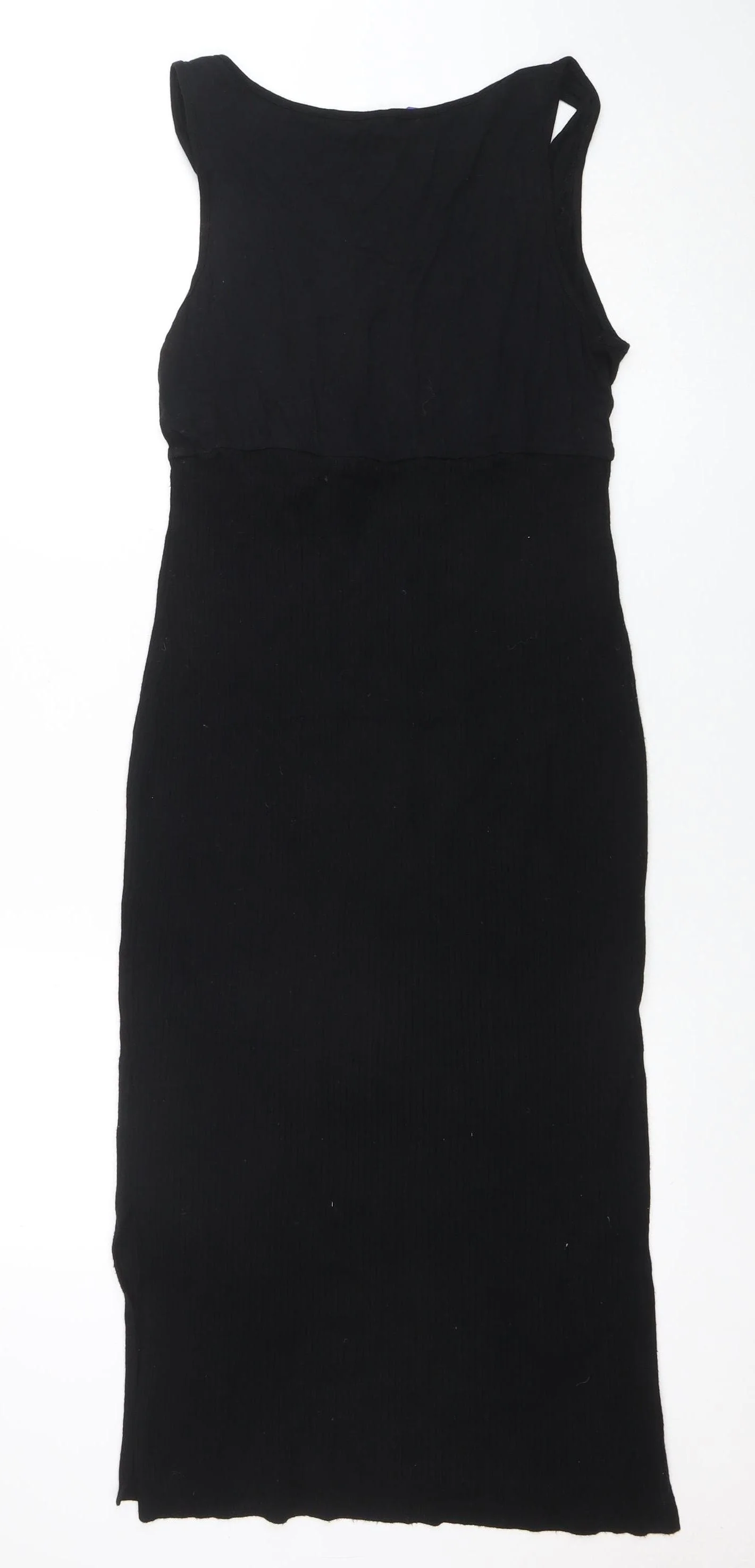 Seraphine Women Black XL Maternity Bodycon Sleeveless Dress - Image 3
