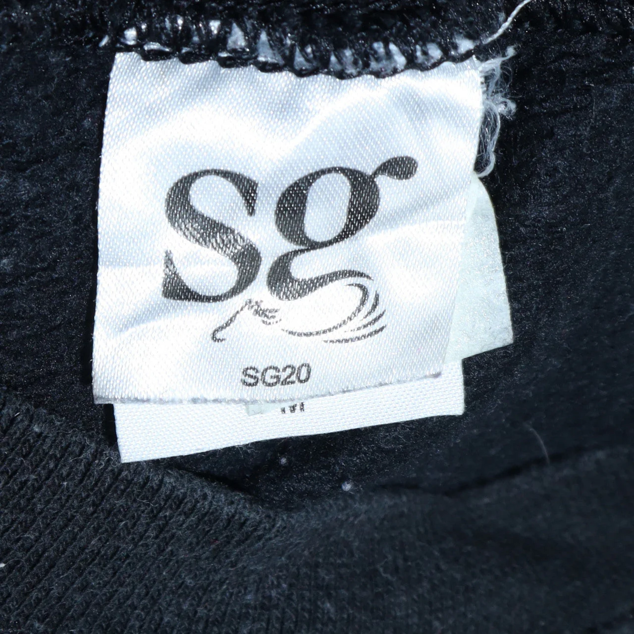 SG Unisex Black Graphic Print Pullover Sweatshirt Size L - Image 5