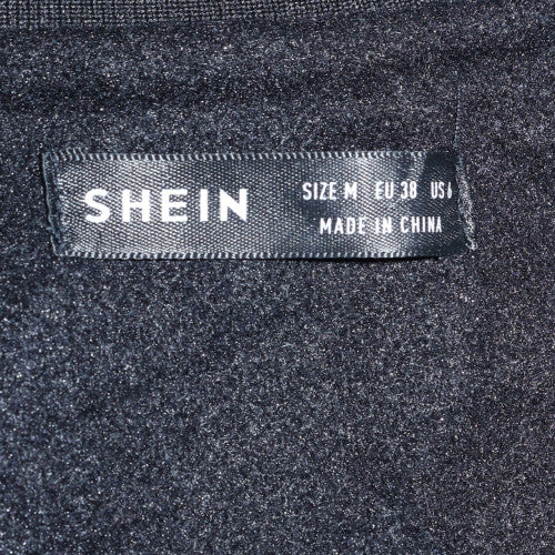 SHEIN Women Black Varsity Jacket Size 12 Letterman Style - Image 5