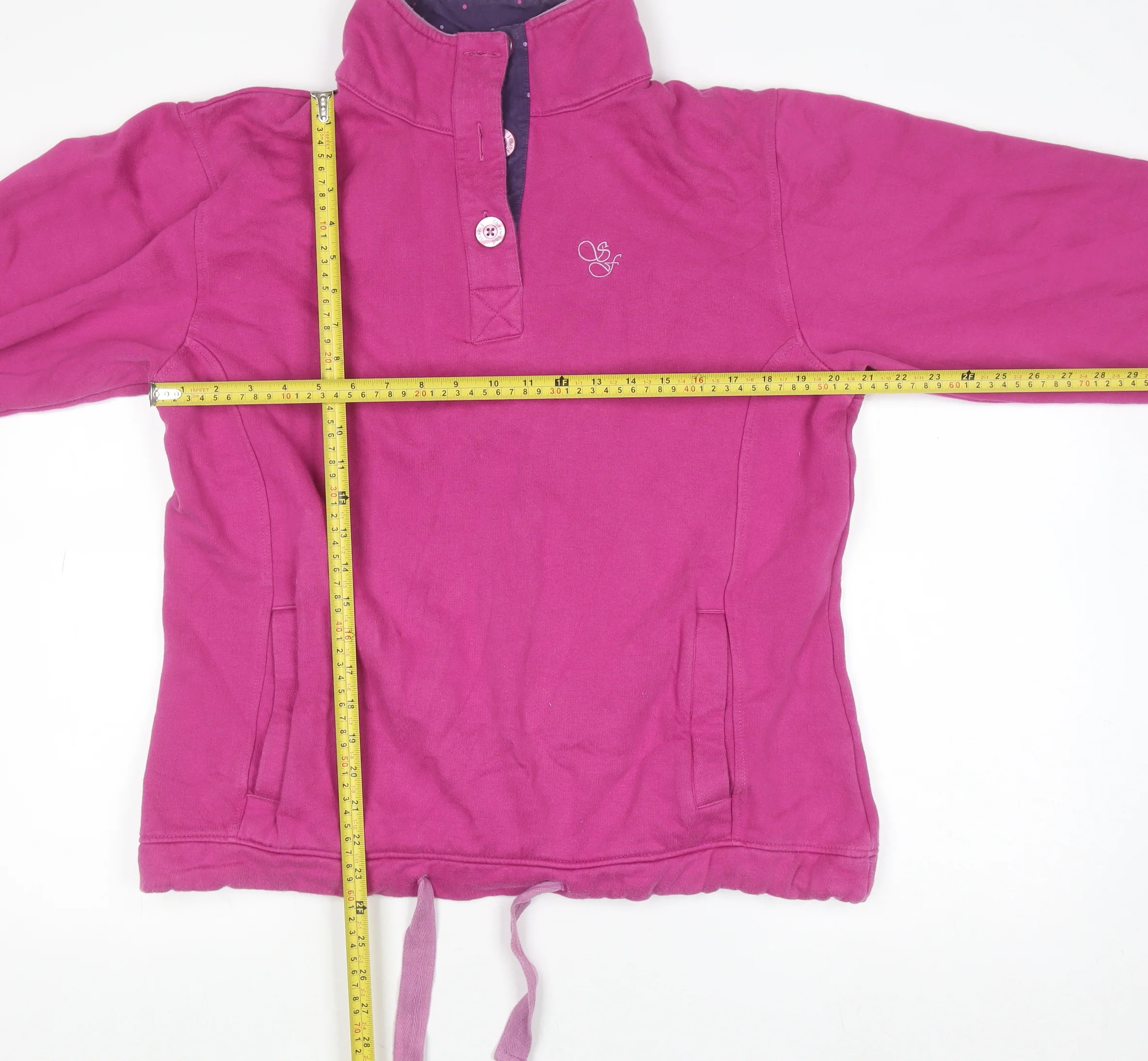 Sherwood Forest Womens Purple Half Zip Pullover Sweatshirt Size 16 - Image 2