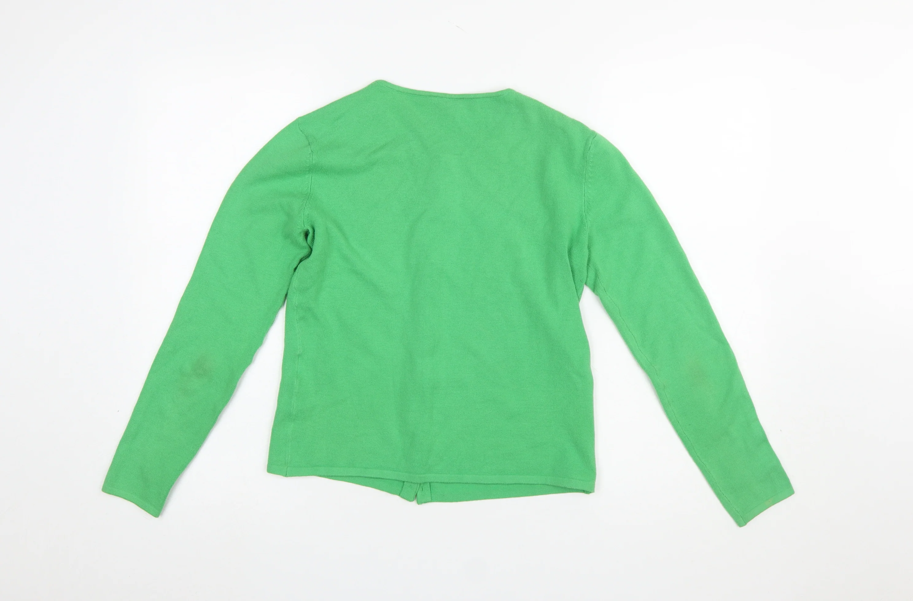 SHU SHU Women’s Green Button Up Knit Cardigan Size S - Image 3