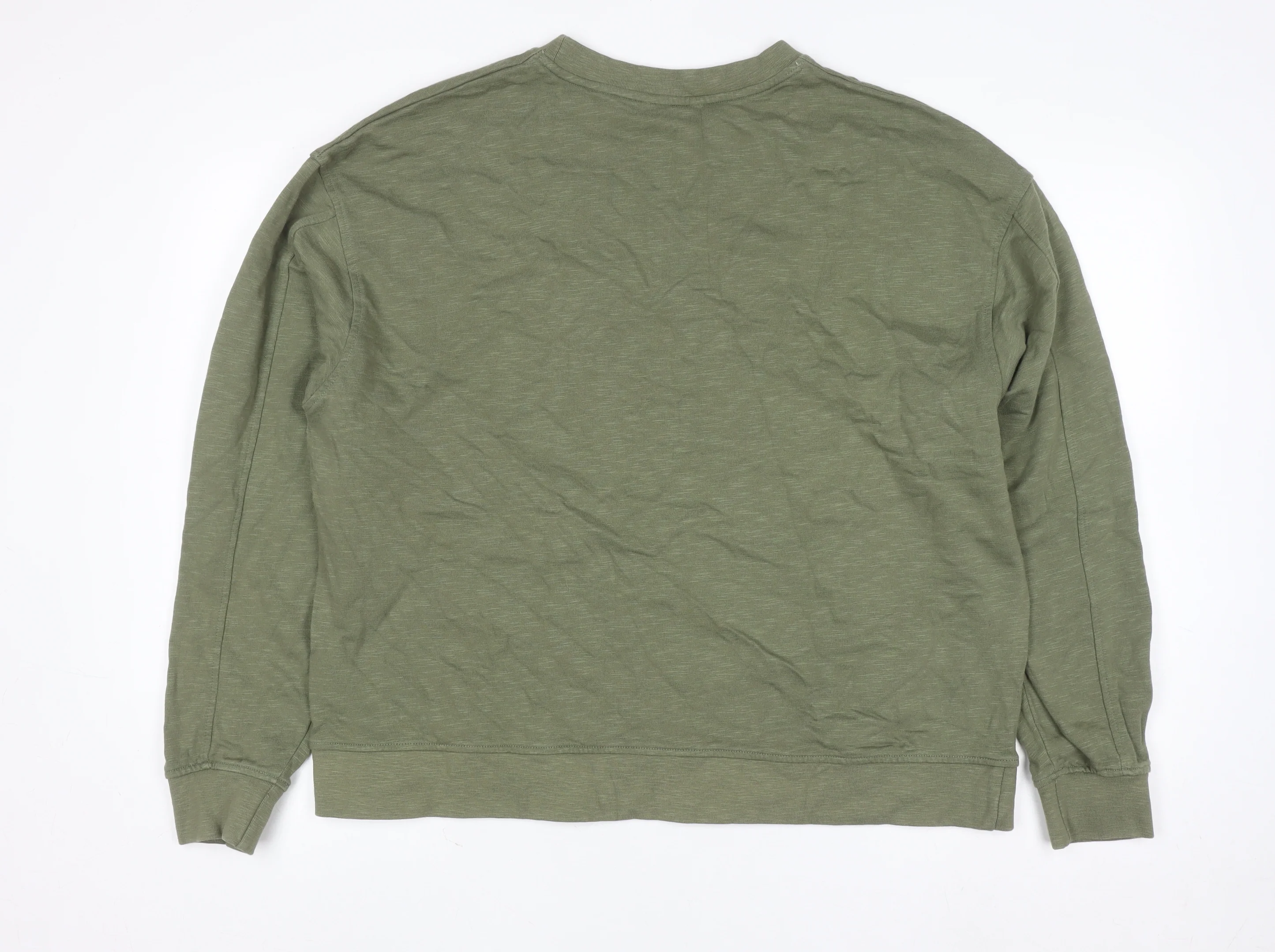 Signal Men’s Green 2XL Crew Neck Cotton Pullover Sweatshirt - Image 3