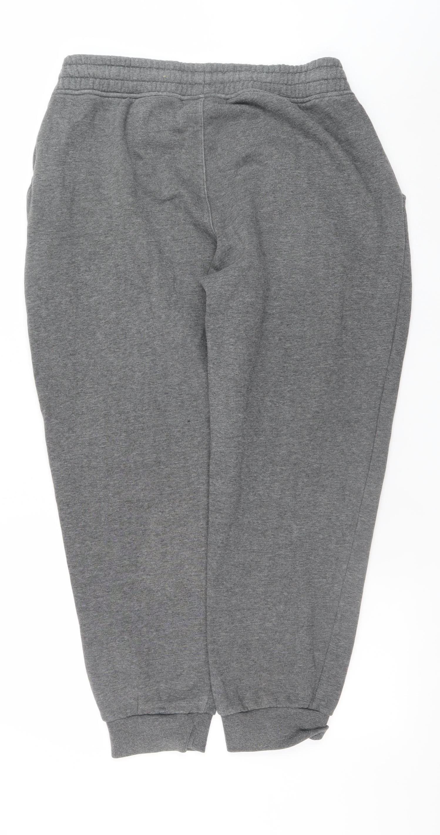SikSilk Men's Grey Jogger Trousers Size L Elastic Waist - Image 3
