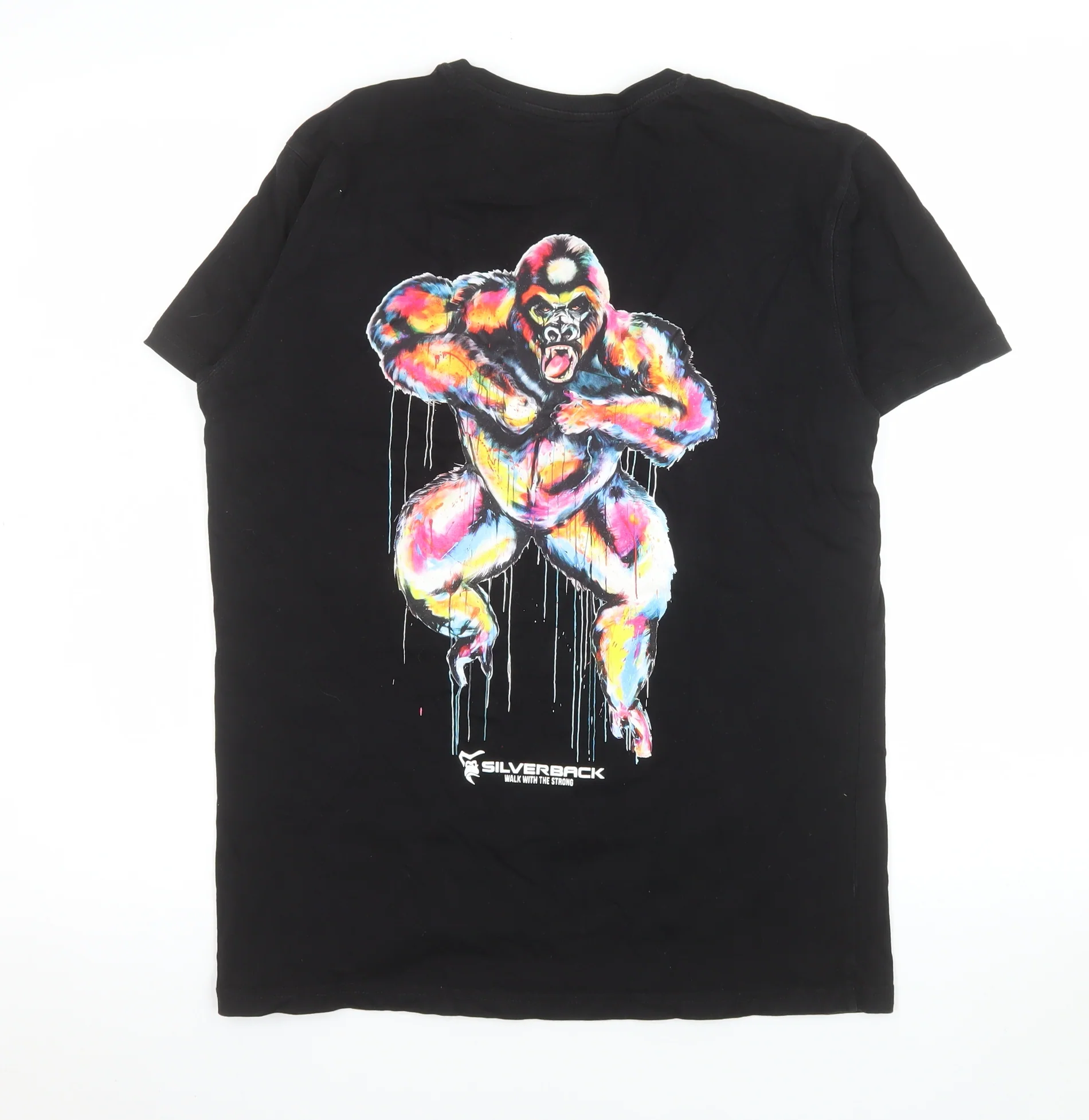 Silverback Men's Black Graphic Gorilla Gym T-Shirt Size M - Image 3