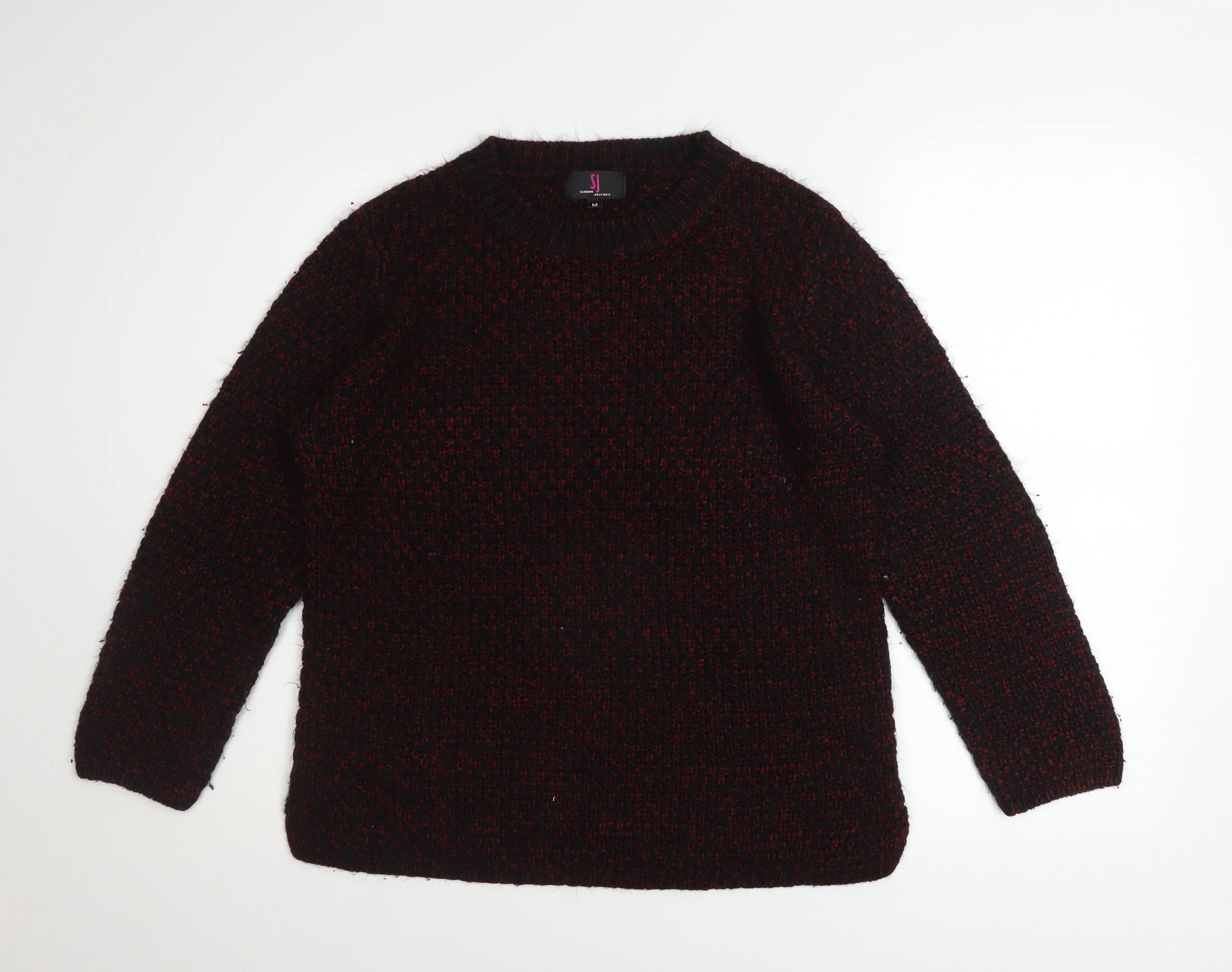 Simon Jeffrey Womens Multicoloured M Chunky Knit Long Sleeve Pullover Jumper